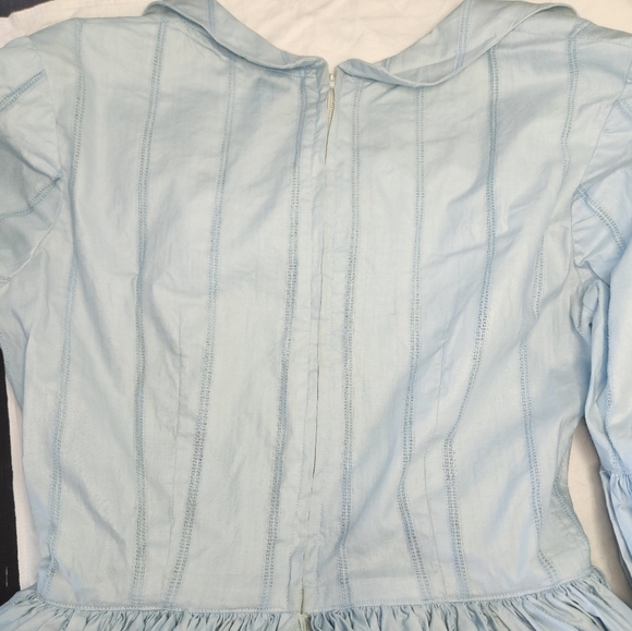 Antique Colonial Fronteer Floral Dress - Picture 13 of 15